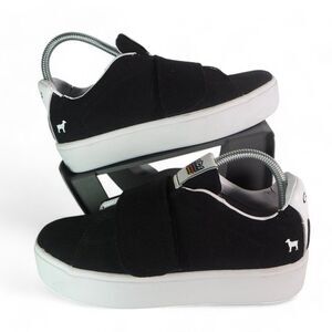 Goats THE 918 W Strapped Platform Fashion Sneakers Black / White Women's 7.5
